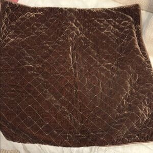 Luxurious Brown Quilted European Sham